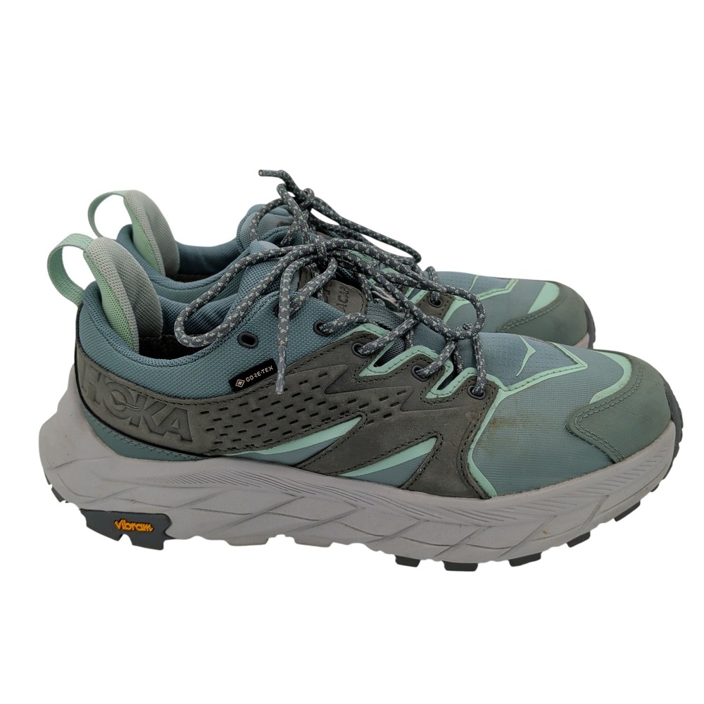 Hoka One One Womens Anacapa Low GTX Teal Hiking Shoes 1119373-TMRC Size 10B